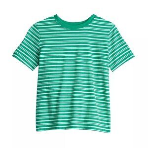 New Jumping Beans Essential Stipe Tee in Green - Size 3T